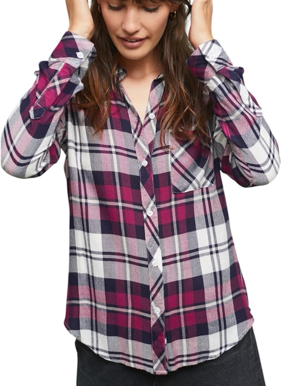 Rails Hunter Plaid Buttondown shirt size L
